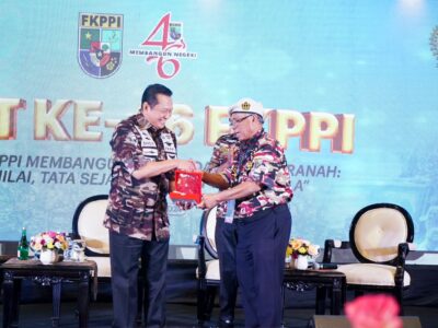Ketua MPR RI saat menghadiri perayaan HUT ke-46 FKPPI di Jakarta pada Kamis (12/9/24)