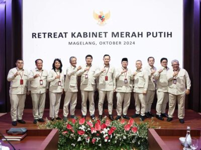 Kementerian Koordinator Bidang Infrastruktur dan Pembangunan Wilayah bersama lima kementerian terkait di Akmil Magelang, Minggu (27/10/2024)