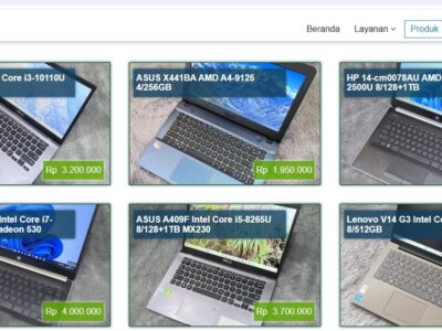 Tangkapan layar dari website Net Computer Depok
