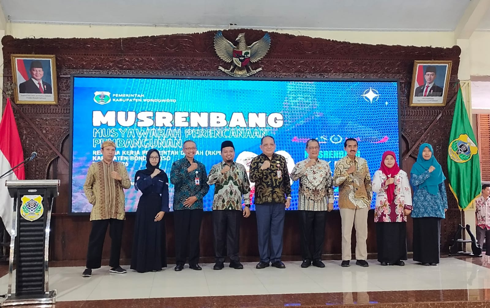 Musyawarah Perencanaan Pembangunan (Musrenbang) Rencana Kerja Pemerintah Daerah (RKPD) 2026 di Pendopo Raden Bagus Assara, Kamis (27/3/2026).