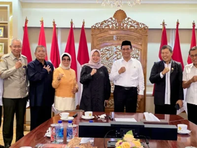 Audiensi panitia MUBES KKSS XII dan PSBM XXV dengan Menteri Pertanian, Andi Amran Sulaiman pada Jum'at (4/4/2025).