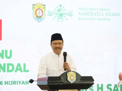 Mensos RI Syaifullah Yusuf dalam sebuah acara PCNU Kendal pada Minggu (27/4/2025).