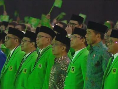 Jokowi saat hadir dalam acara Harlah ke-50 PPP di ICE BSD Tangerang, Jum'at (17/2/2023). Sumber foto : DETIK.COM