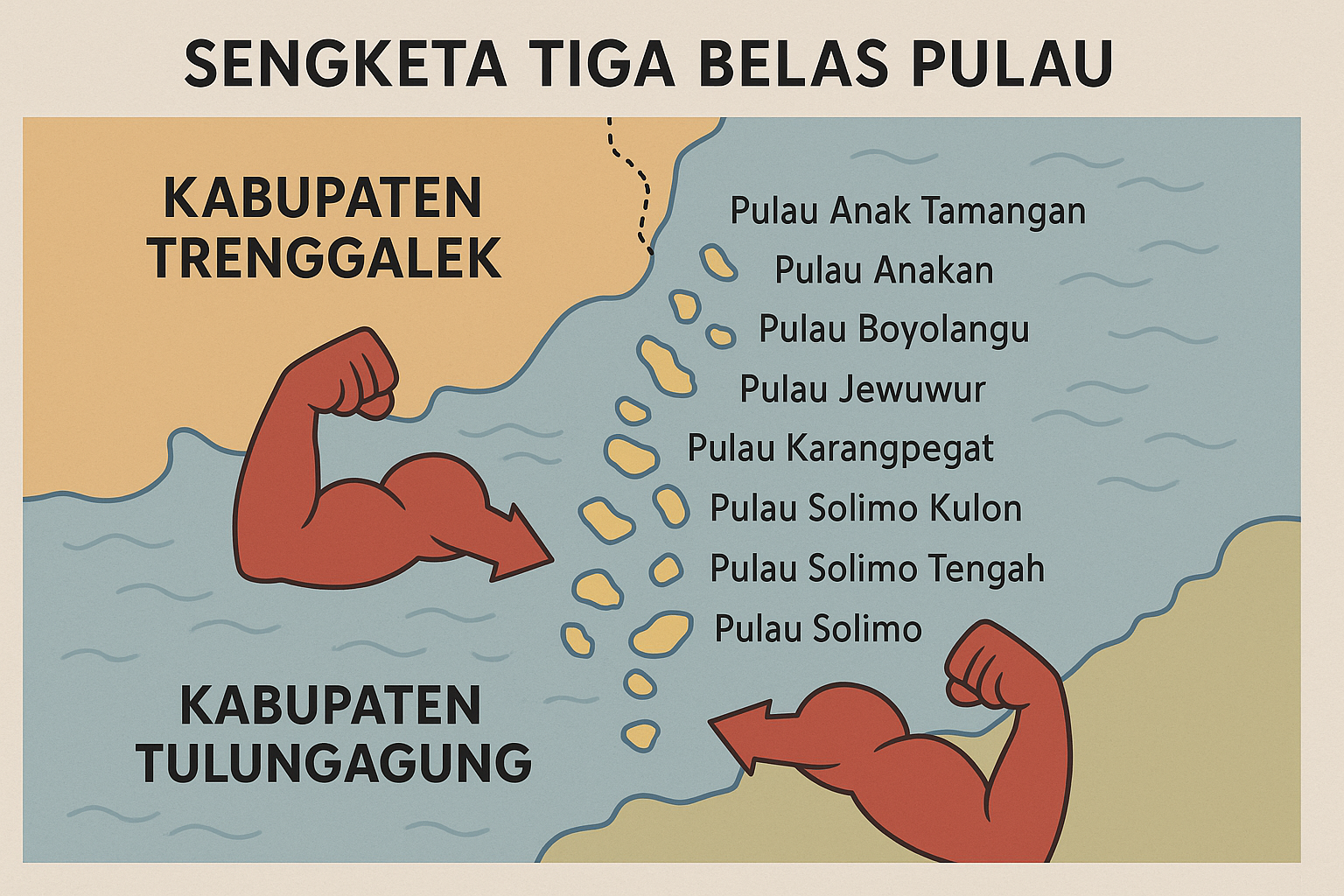 Ilustrasi 13 pulau