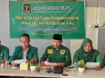 Seluruh DPC Partai Persatuan Pembangunan (PPP) se-Provinsi Kepulauan Riau (Kepri) resmi menarik dukungan terhadap Plt Ketua Umum Muhammad Mardiono.