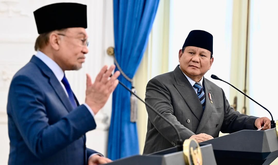 PM Malaysia Anwar Ibrahim dan Presiden Prabowo.